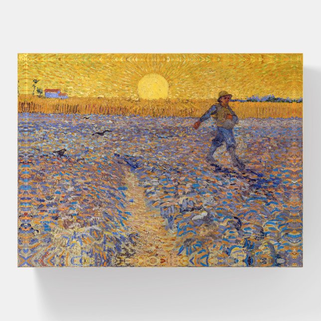 Vincent van Gogh - Sower with Setting Sun Paperweight (Front)