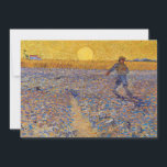 Vincent van Gogh - Sower with Setting Sun Thank You Card<br><div class="desc">The Sower / Sower with Setting Sun - Vincent van Gogh,  Oil on Canvas,  1888,  Arles</div>