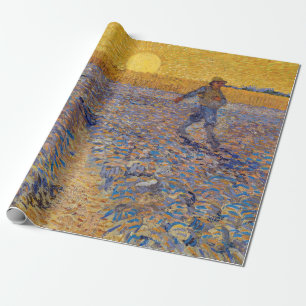 Vincent van Gogh - Sower with Setting Sun Wrapping Paper