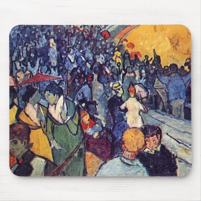 Vincent Van Gogh - Spectators In The Arena Mouse Pad (Front)