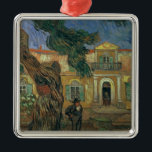 Vincent van Gogh | St. Paul's Hospital, St Remy Metal Ornament<br><div class="desc">St. Paul's Hospital,  St Remy,  1889 | by Vincent van Gogh | Art Location: Musee d'Orsay,  Paris,  France | Dutch Artist | Image Collection Number: XIR36527</div>