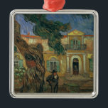 Vincent van Gogh | St. Paul's Hospital, St Remy Metal Ornament<br><div class="desc">St. Paul's Hospital,  St Remy,  1889 | by Vincent van Gogh | Art Location: Musee d'Orsay,  Paris,  France | Dutch Artist | Image Collection Number: XIR36527</div>
