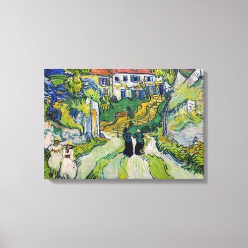 Vincent van Gogh _ Stairway at Auvers Canvas Print