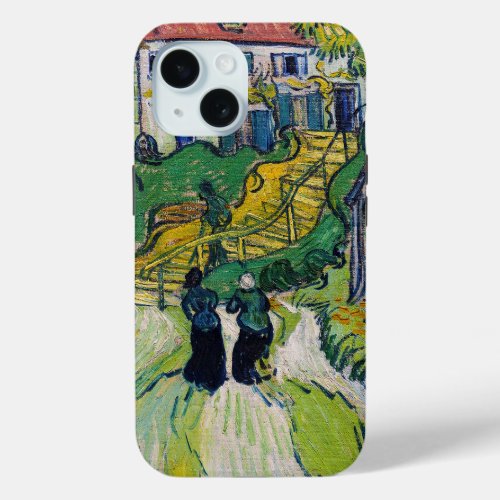 Vincent van Gogh _ Stairway at Auvers iPhone 15 Case