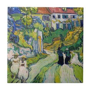 Vincent van Gogh - Stairway at Auvers Ceramic Tile