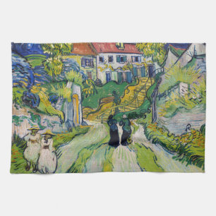 Vincent van Gogh - Stairway at Auvers Kitchen Towel