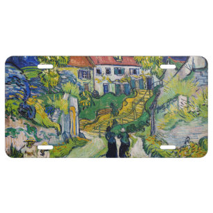 Vincent van Gogh - Stairway at Auvers License Plate
