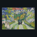Vincent van Gogh - Stairway at Auvers Placemat<br><div class="desc">Stairway at Auvers - Vincent van Gogh,  Oil on Canvas,  1890 in Auvers-sur-Oise</div>