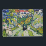 Vincent van Gogh - Stairway at Auvers Placemat<br><div class="desc">Stairway at Auvers - Vincent van Gogh,  Oil on Canvas,  1890 in Auvers-sur-Oise</div>