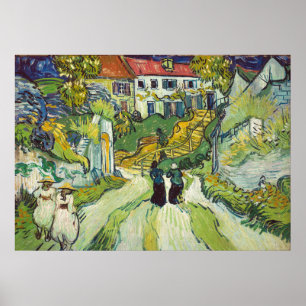 Vincent van Gogh Stairway at Auvers Poster