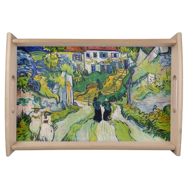 Vincent van Gogh - Stairway at Auvers Serving Tray (Front)