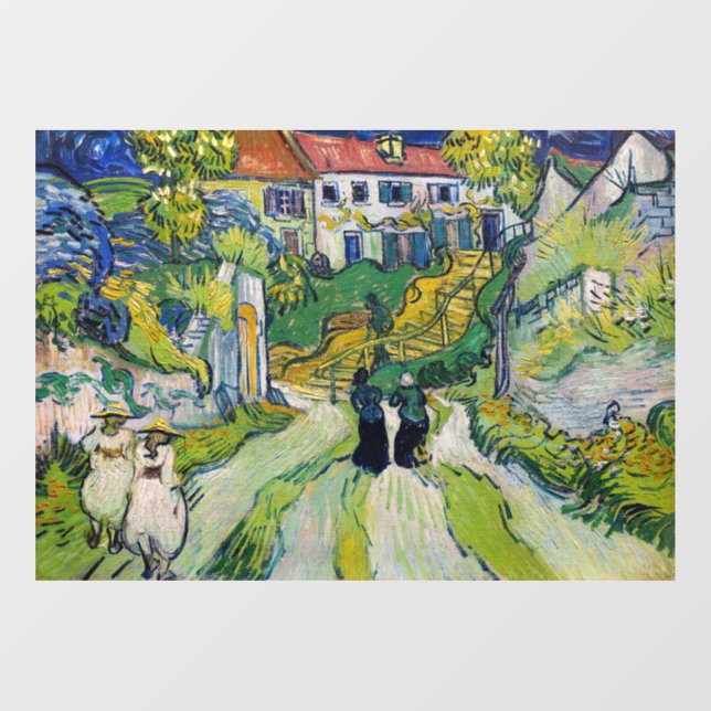 Vincent van Gogh - Stairway at Auvers Window Cling (Sheet)