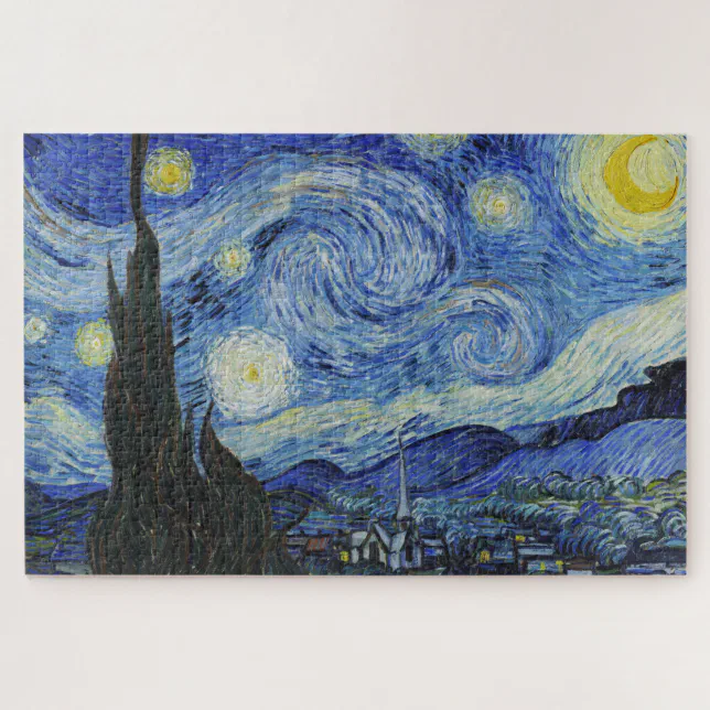 Vincent van Gogh Starry Night 1000 pieces Jigsaw Puzzle | Zazzle