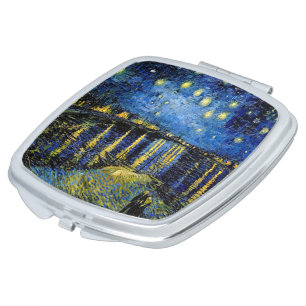 Vincent Van Gogh Starry Night 1888 Compact Mirror