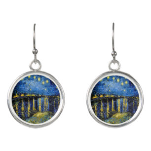 Vincent Van Gogh Starry Night 1888 Earrings