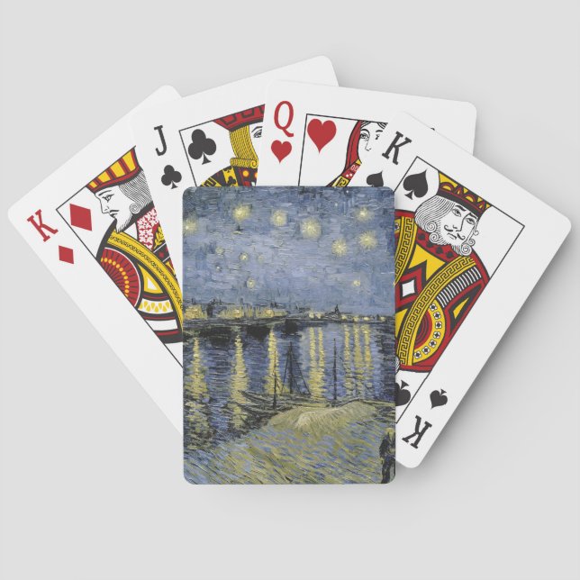 Vincent van Gogh - Starry Night 1888 Poker Cards (Back)