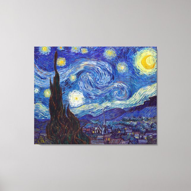 VINCENT VAN GOGH - Starry night 1889 Canvas Print (Front)