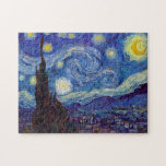 VINCENT VAN GOGH - Starry night 1889 Jigsaw Puzzle<br><div class="desc">VINCENT VAN GOGH - Starry night 1889
Oil on canvas</div>