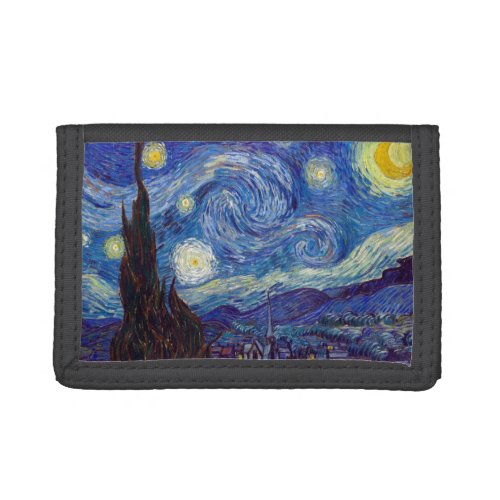 VINCENT VAN GOGH _ Starry night 1889 Trifold Wallet