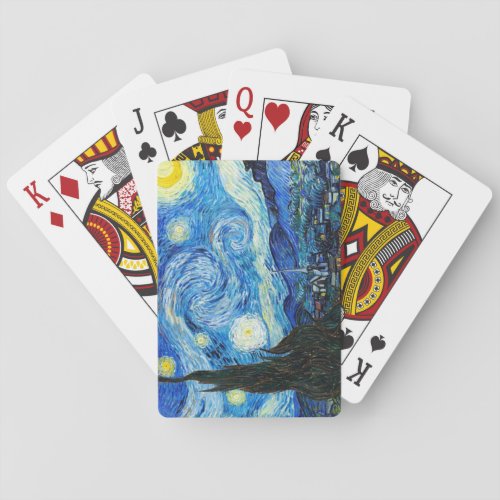 Vincent Van Gogh Starry Night Art Playing Cards