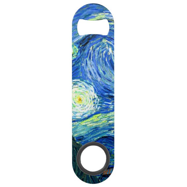 vincent van gogh starry night bar key (Front)