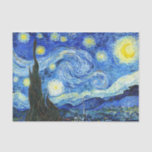 Vincent Van Gogh Starry Night Blue Yellow Tissue Paper<br><div class="desc">Vincent Van Gogh Starry Night Blue Yellow</div>