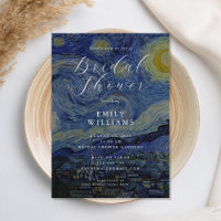 Vincent Van Gogh Starry Night Bridal Shower