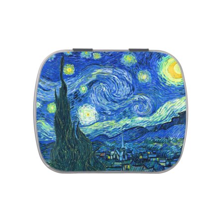 Vincent Van Gogh Starry Night Candy Tin