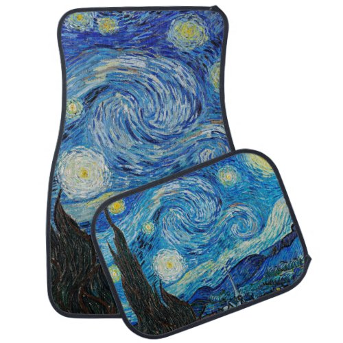 Vincent van Gogh _ Starry Night Car Floor Mat