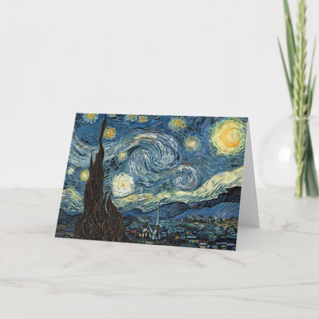 Vincent van Gogh Starry Night Card (Front)