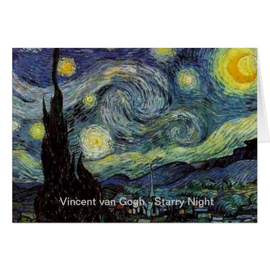 Vincent van Gogh - Starry Night Cards (Front Horizontal)