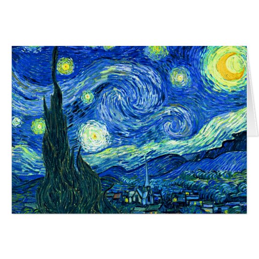 vincent van gogh starry night cards (Front Horizontal)