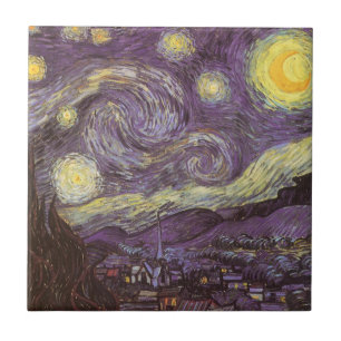 Vincent van Gogh - Starry Night Ceramic Tile