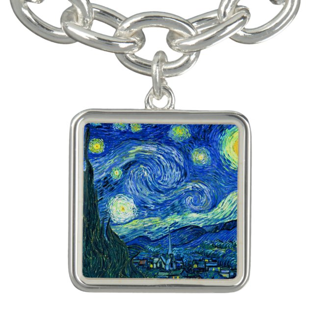 vincent van gogh starry night charm bracelet (Design)