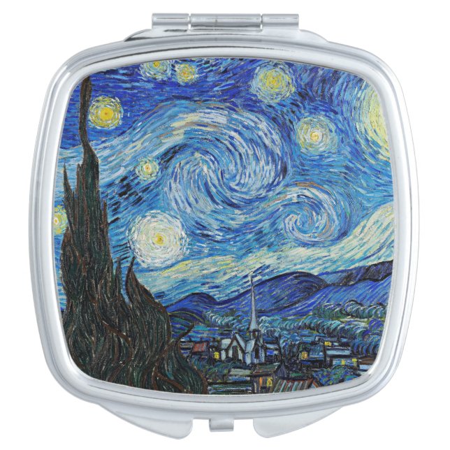 Vincent van Gogh, Starry Night Compact Mirror (Front)