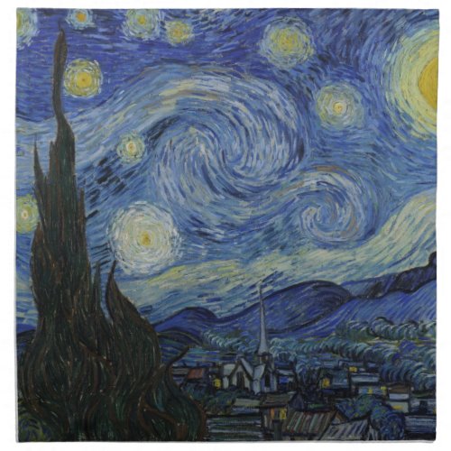 Vincent Van Gogh Starry Night Dinner Napkins