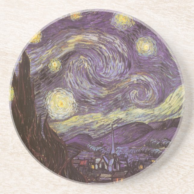 Vincent van Gogh - Starry Night Drink Coaster (Front)