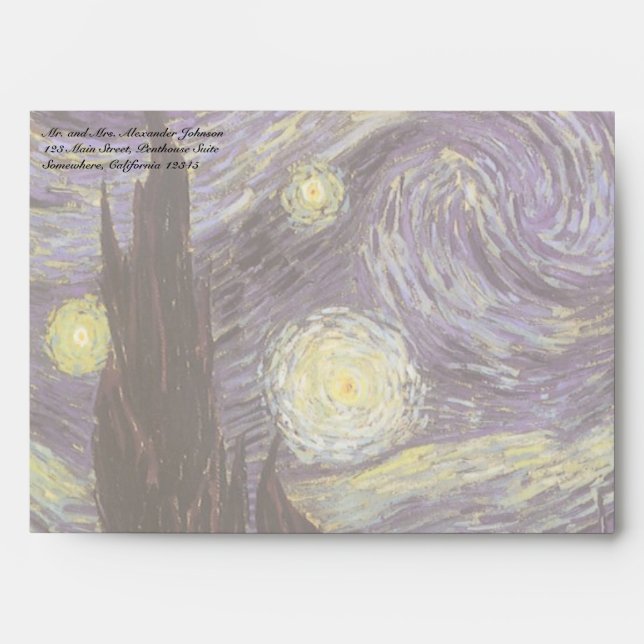 Vincent van Gogh - Starry Night Envelope (Front)