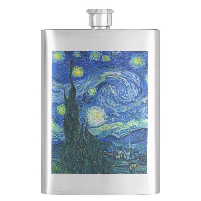 vincent van gogh starry night flask (Front)