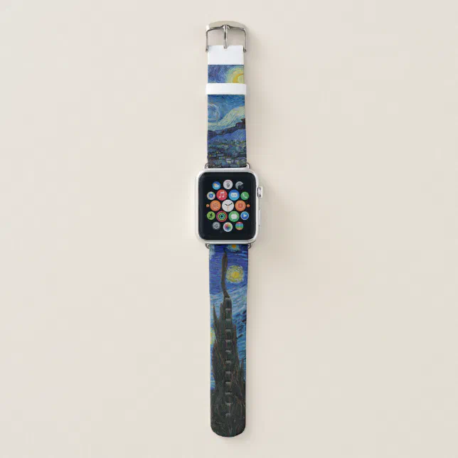 Vincent van Gogh Starry Night GalleryHD Fine Art Apple Watch Band
