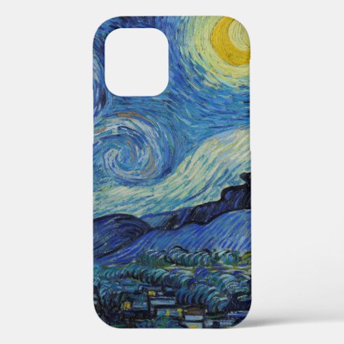 Vincent van Gogh Starry Night GalleryHD Fine Art iPhone 12 Case