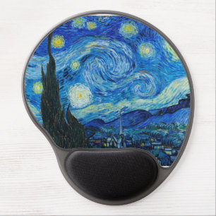 Vincent Van Gogh - Starry Night Gel Mouse Pad