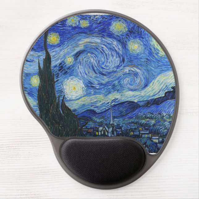 Vincent Van Gogh - Starry Night Gel Mouse Pad (Front)
