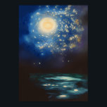 Vincent Van Gogh Starry Night in the Ocean Poster<br><div class="desc">Vincent Van Gogh is a famous artist in the 90s who still influence our arts.</div>