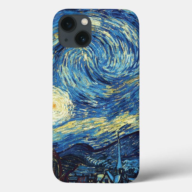 Vincent van Gogh "Starry Night" iPhone Case (Back)