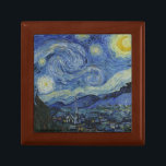 Vincent van Gogh - Starry Night Keepsake Box<br><div class="desc">Vincent van Gogh - Starry Night - 1889 - oil painting</div>