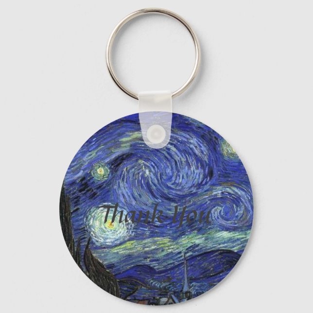 Vincent van Gogh, Starry Night Keychain (Front)