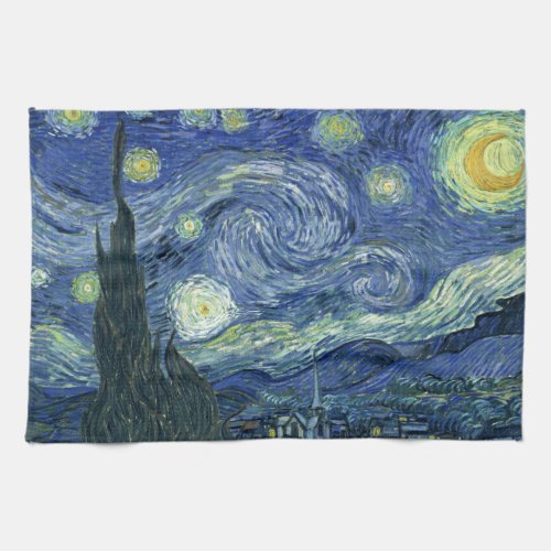 Vincent Van Gogh Starry Night Kitchen Towel