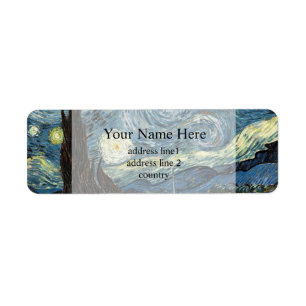 Vincent van Gogh,Starry Night Label