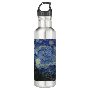 Vincent Van Gogh Starry Night Masterpiece Stainless Steel Water Bottle